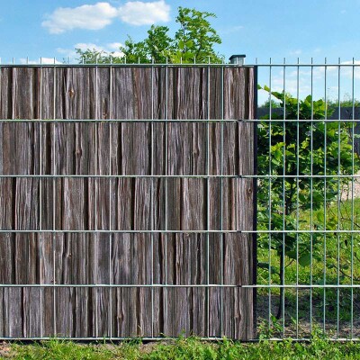 Motiv-Sichtschutz „Holz“ – Natürliche Holzoptik...