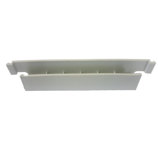 Kunststoff Klemme Sichtschutz Befestigungsprofil / Clip U Form f&uuml;r Tore RAL 7040 Fenstergrau 20 St&uuml;ck