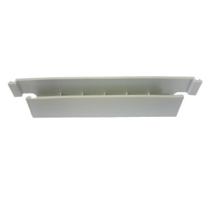 Kunststoff Klemme Sichtschutz Befestigungsprofil / Clip U Form f&uuml;r Tore RAL 7040 Fenstergrau 20 St&uuml;ck