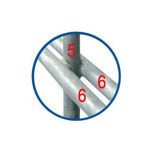 Profi Zaunset 6-5-6 mm Doppelstabmatte RAL 7016 Anthrazit mit Abdeckleistepfosten