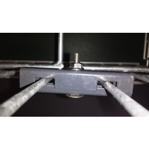 Gittermattenverbinder Paar - U RAL 7016 anthrazit