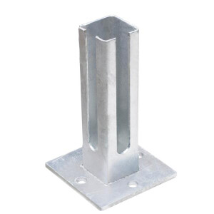 Fussplatte Pfosten AE Eck 60 x 60 mm