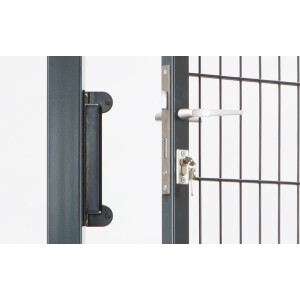 Drehflügeltor Vario Compact 2 flügelig TYP S/L (B x H) 2460 x 2000 mm RAL 7016 anthrazit