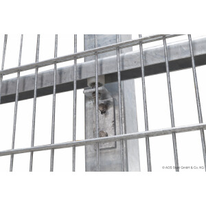 AOS Schiebetor F60 E-Antrieb integriert Anthrazitgrau (L x H) 3,0 m x 2,0 m Doppelstab 8-6-8 mm