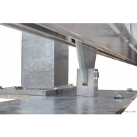AOS Schiebetor F60 E-Antrieb integriert Anthrazitgrau (L x H) 3,5 m x 1,0 m Doppelstab 8-6-8 mm