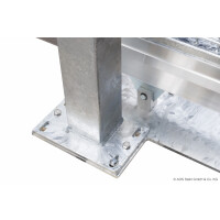 AOS Schiebetor F60 E-Antrieb integriert Anthrazitgrau (L x H) 3,5 m x 1,0 m Doppelstab 8-6-8 mm