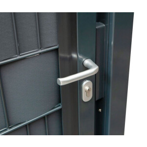 Drehflügeltor Vario secret 1-flügelig 1090 mm Breite Anthrazitgrau