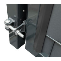 Drehflügeltor Vario secret 1-flügelig 1090 mm Breite Anthrazitgrau