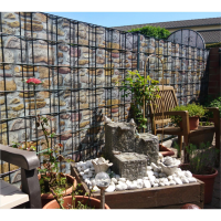 Blickdichter Motivsichtschutz Steinmix Rollenmaterial 26 Meter