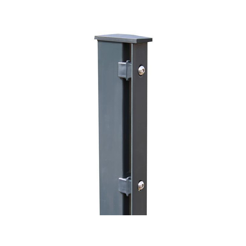 Zaunpfosten 60 x 40 mm Typ A mit Flacheisen Abdeckleiste...