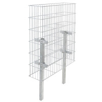 Gabionenkorb Jumbo (B. x H. x T.) 1016  x 1808  x 250 mm  zum Einbetonieren 8/6 mm Maschung 50 x 200 mm feuerverzinkt inkl. 2 Pfosten
