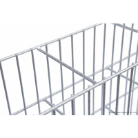 Gabionenkorb Jumbo (B. x H. x T.) 1016  x 1808  x 250 mm  zum Einbetonieren 8/6 mm Maschung 50 x 200 mm feuerverzinkt inkl. 2 Pfosten