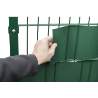 10 Stck. Polystripe Wind- und Sichtschutzstreifen 1,1 mm Streifenlänge: 2530 mm als praktische Spenderrolle Lichtgrau