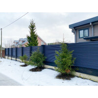 Lamellenzaun Matze Duo ALU mit Systemschiene (L x H) 200 cm 