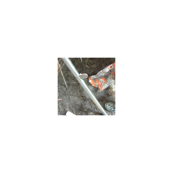 Glaszaun Intervent (L/H) 3 m x 120 cm, mit Tür, Anschlag rechts, nach innen öffnend, Klarglas, 10 mm ESG, Pfosten verschraubt