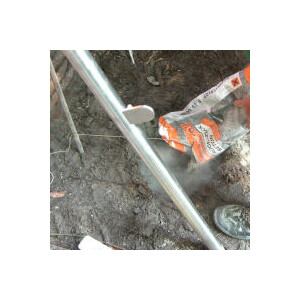 Glaszaun Intervent (L/H) 4 m x 180 cm, ohne Tür, Klarglas, 10 mm ESG, Pfosten verschraubt