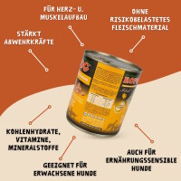 Hundefutter ROPODOG Nassfutter 6 x 800 g Dosen in Premium Qu