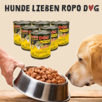 Hundefutter ROPODOG Nassfutter 6 x 800 g Dosen in Premium Qu