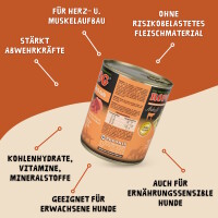 Hundefutter ROPODOG Nassfutter 6 x 800 g Dosen in Premium Qu