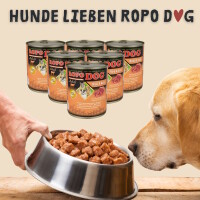 Hundefutter ROPODOG Nassfutter 6 x 800 g Dosen in Premium Qu