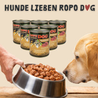 Hundefutter ROPODOG Nassfutter 6 x 800 g Dosen in Premium Qu