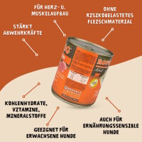 Hundefutter ROPODOG Nassfutter 6 x 800 g Dosen in Premium Qu