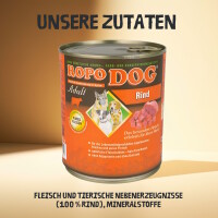 Hundefutter ROPODOG Nassfutter 6 x 800 g Dosen in Premium Qu
