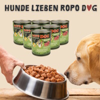 Hundefutter ROPODOG Nassfutter 6 x 800 g Dosen in Premium Qu