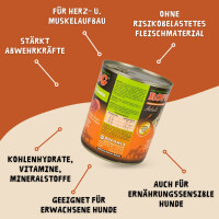 Hundefutter ROPODOG Nassfutter 6 x 800 g Dosen in Premium Qu
