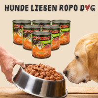 Hundefutter ROPODOG Nassfutter 6 x 800 g Dosen in Premium Qu