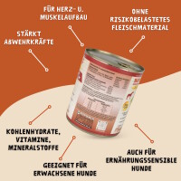 Hundefutter ROPODOG Nassfutter 6 x 800 g Dosen in Premium Qu