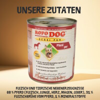Hundefutter ROPODOG Nassfutter 6 x 800 g Dosen in Premium Qu