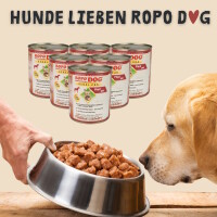 Hundefutter ROPODOG Nassfutter 6 x 800 g Dosen in Premium Qu