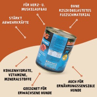 Hundefutter ROPODOG Nassfutter 6 x 800 g Dosen in Premium Qu