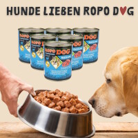 Hundefutter ROPODOG Nassfutter 6 x 800 g Dosen in Premium Qu