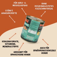 Hundefutter ROPODOG Nassfutter 6 x 800 g Dosen in Premium Qu