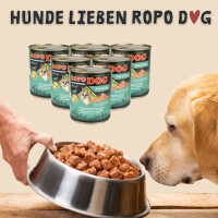 Hundefutter ROPODOG Nassfutter 6 x 800 g Dosen in Premium Qu