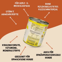 Hundefutter ROPODOG Nassfutter 6 x 800 g Dosen in Premium Qu