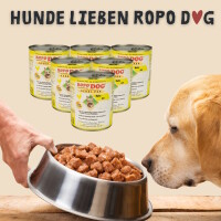Hundefutter ROPODOG Nassfutter 6 x 800 g Dosen in Premium Qu