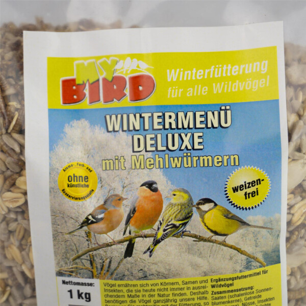 ROPOMIX My Bird Vogelfutter Wintermenü Deluxe mit Mehlwürmern 15 kg