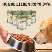 Hundefutter ROPODOG Nassfutter 6 x 800 g Dosen in Premium Qu