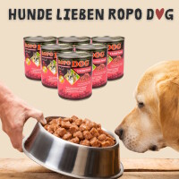 Hundefutter ROPODOG Nassfutter 6 x 800 g Dosen in Premium Qu