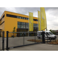 Freitragende Schiebetoranlage STANDARD Typ: INOVA MS (Manuell) ESS (Elektrisch)