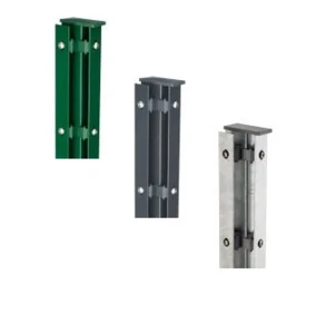 Eck Zaunpfosten Typ AE mit Flacheisen Abdeckleiste