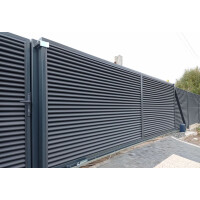 Lamellenzaun Alu  Matze Duo Zaunfeld