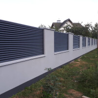 Lamellenzaun Alu  Matze Duo Zaunfeld