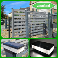 Solar Kappe LED Zaunpfostenleuchte "ULI" für 60 x 40 mm Pfosten 1 Stück