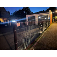 Solar Kappe LED Zaunpfostenleuchte "ULI" für 60 x 40 mm Pfosten 4 Stück