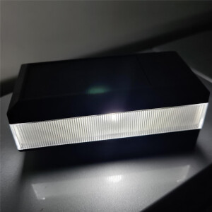 Solar Kappe LED Zaunpfostenleuchte "ULI" für 60 x 40 mm Pfosten 8 Stück