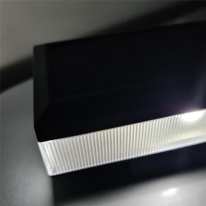 Solar Kappe LED Zaunpfostenleuchte "ULI" für 60 x 40 mm Pfosten 8 Stück